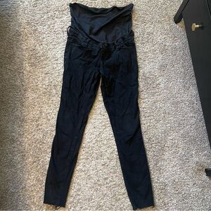 Abercrombie & Fitch Maternity Black Jean Leggings with Full Panel